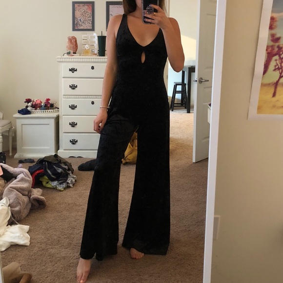 Ecote Pants - NWOT Ecote Velvet Jumpsuit